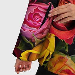 Куртка зимняя женская Ассорти из роз, цвет: 3D-красный — фото 2