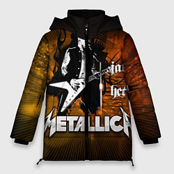 Куртка зимняя женская Metallica: James Hetfield, цвет: 3D-красный