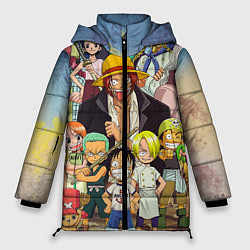 Куртка зимняя женская One Piece, цвет: 3D-красный