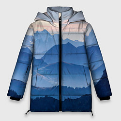 Куртка зимняя женская Горы, цвет: 3D-черный