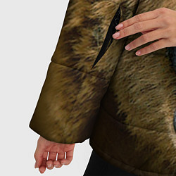 Куртка зимняя женская Взгляд медведя, цвет: 3D-светло-серый — фото 2
