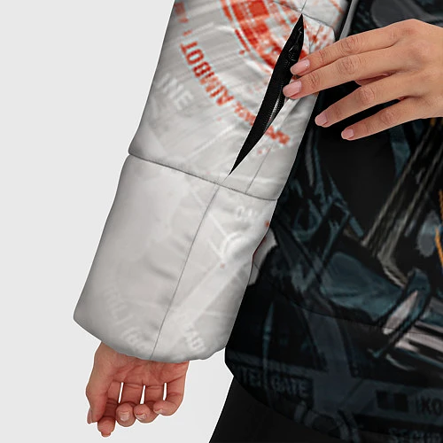 Женская зимняя куртка Counter-Strike: SWAT / 3D-Светло-серый – фото 5