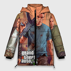 Куртка зимняя женская GTA 5: Gangsta, цвет: 3D-красный
