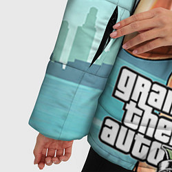 Куртка зимняя женская GTA 5: Selfie Girl, цвет: 3D-черный — фото 2