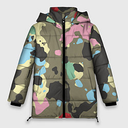 Куртка зимняя женская Камуфляж: микс цветов, цвет: 3D-светло-серый