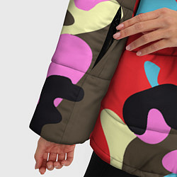 Куртка зимняя женская Яркий камуфляж, цвет: 3D-светло-серый — фото 2