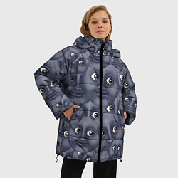 Куртка зимняя женская Эмодзи, цвет: 3D-красный — фото 2