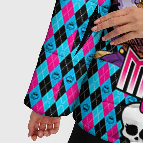 Женская зимняя куртка Monster High / 3D-Светло-серый – фото 5