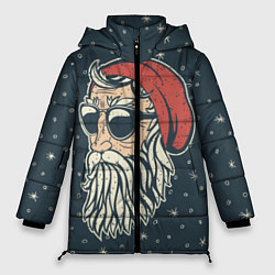 Куртка зимняя женская Санта хипстер, цвет: 3D-красный