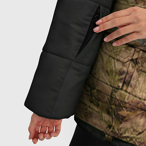 Женская зимняя куртка Жилетка охотника / 3D-Черный – фото 5