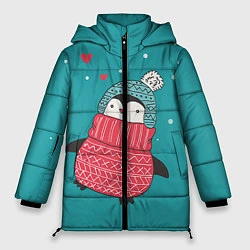 Куртка зимняя женская Пингвинчик, цвет: 3D-красный