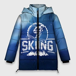 Куртка зимняя женская Лыжный спорт, цвет: 3D-светло-серый