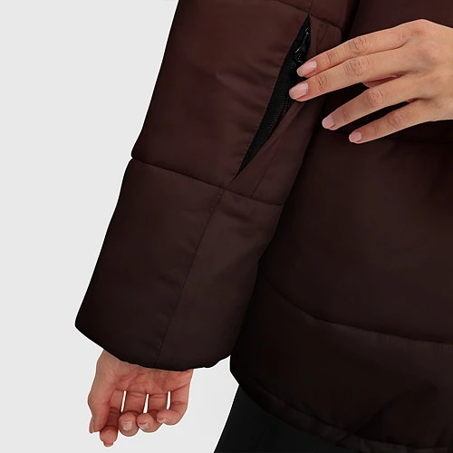 Женская зимняя куртка Его величество Алексей / 3D-Черный – фото 5