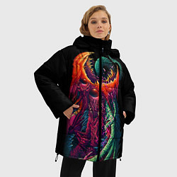 Куртка зимняя женская CS:GO Hyper Beast Monster, цвет: 3D-черный — фото 2