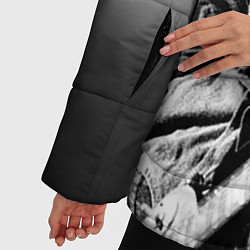 Куртка зимняя женская Боб Марли поет, цвет: 3D-черный — фото 2