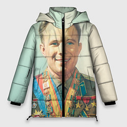 Куртка зимняя женская Гагарин в орденах, цвет: 3D-черный
