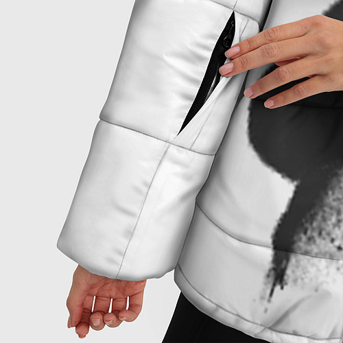 Женская зимняя куртка Panda Love / 3D-Черный – фото 5