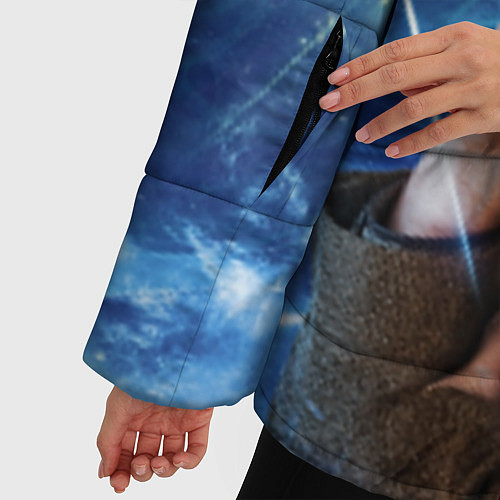 Женская зимняя куртка 11th Doctor Who / 3D-Черный – фото 5