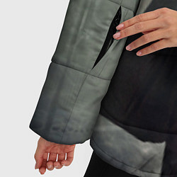 Куртка зимняя женская Шерлок и Доктор, цвет: 3D-светло-серый — фото 2