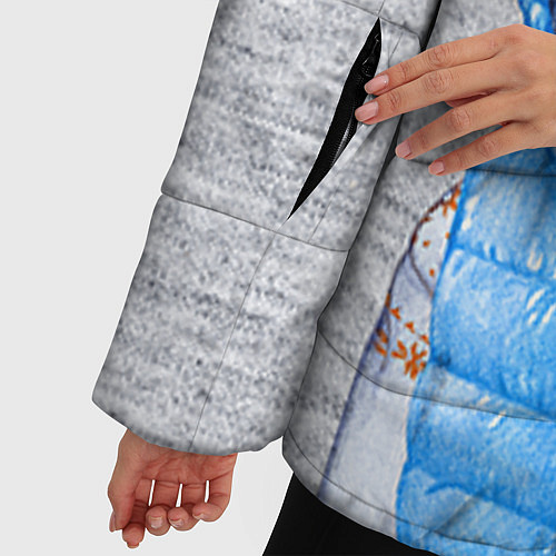 Женская зимняя куртка Модная киска / 3D-Черный – фото 5