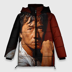 Куртка зимняя женская Джеки Чан, цвет: 3D-черный