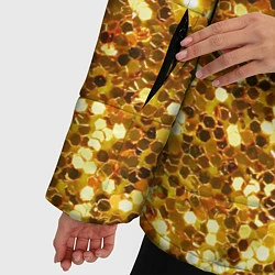 Куртка зимняя женская Золотое мерцание, цвет: 3D-черный — фото 2