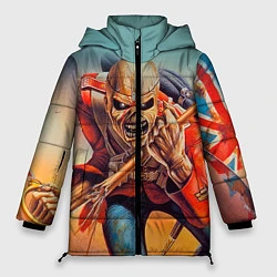 Куртка зимняя женская Iron Maiden: Crash arrow, цвет: 3D-красный