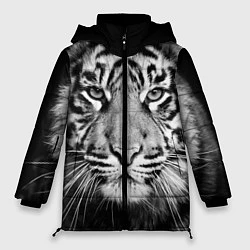 Куртка зимняя женская Красавец тигр, цвет: 3D-светло-серый