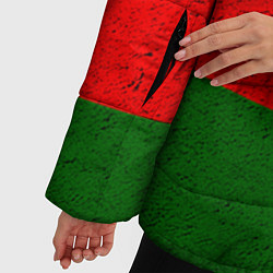 Куртка зимняя женская Герб Беларуси, цвет: 3D-светло-серый — фото 2