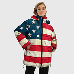 Куртка зимняя женская США, цвет: 3D-светло-серый — фото 2