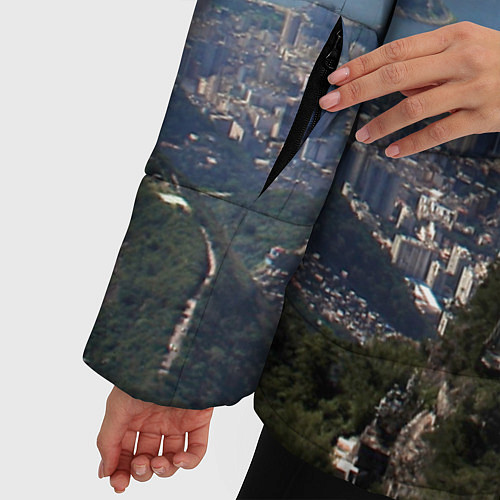 Женская зимняя куртка Рио-де-Жанейро / 3D-Черный – фото 5