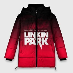 Куртка зимняя женская Linkin Park: Minutes to midnight, цвет: 3D-красный