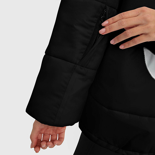 Женская зимняя куртка Тетрадь смерти 5 / 3D-Светло-серый – фото 5