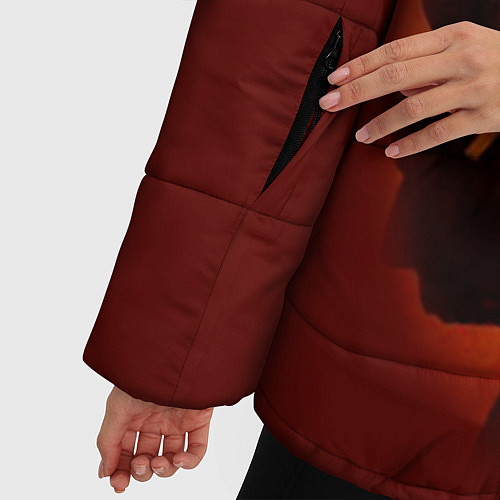 Женская зимняя куртка Тетради смерти 8 / 3D-Черный – фото 5