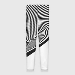 Леггинсы женские Black & White Illusion, цвет: 3D-принт