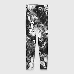 Леггинсы женские Чёрная краска, цвет: 3D-принт