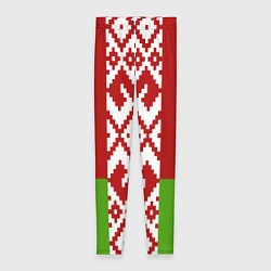 Леггинсы женские Беларусь флаг, цвет: 3D-принт