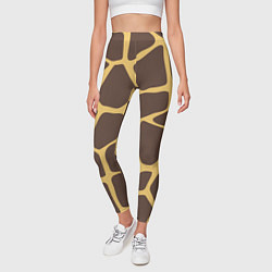 Леггинсы женские Окрас жирафа, цвет: 3D-принт — фото 2