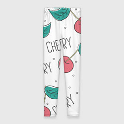 Леггинсы женские Вишенки Cherry, цвет: 3D-принт