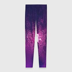 Леггинсы женские Стекло дождь фиолетовый, цвет: 3D-принт