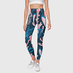 Леггинсы женские Подводный мир, цвет: 3D-принт — фото 2