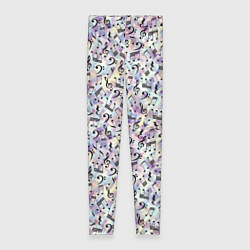 Леггинсы женские Музыкальные Ноты, цвет: 3D-принт