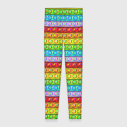 Леггинсы женские GLITCH POP IT ГЛИТЧ ПОП ИТ, цвет: 3D-принт