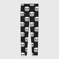 Леггинсы женские UNDERTALE SANS SKULL FACE PATTERN УЗОР, цвет: 3D-принт