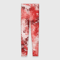 Леггинсы женские Спортивный камуфляж Пикси - Гранат, цвет: 3D-принт