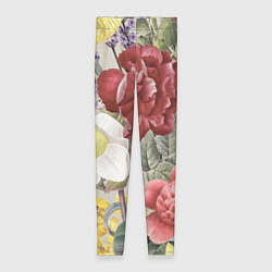 Леггинсы женские Цветы Красочный Садовый Букет, цвет: 3D-принт