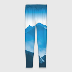 Леггинсы женские Горы Лес, цвет: 3D-принт
