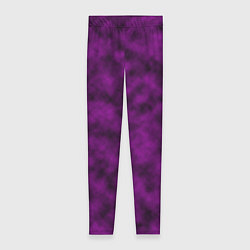 Леггинсы женские Черно-пурпурная облачность, цвет: 3D-принт