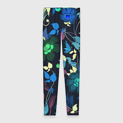 Женские легинсы Color summer night Floral pattern