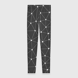 Леггинсы женские Треугольники На Чёрном Фоне, цвет: 3D-принт